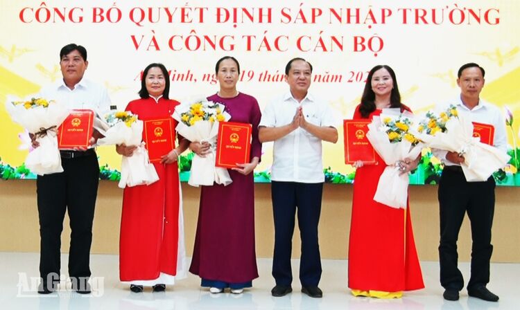 An Minh còn 5 trường học sau sắp xếp