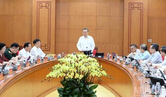 Tổng Bí thư, Chủ tịch nước Tô Lâm làm việc với Ban Tổ chức Trung ương về Đề án sơ kết 5 năm thực hiện Nghị quyết số 28-NQ/TW