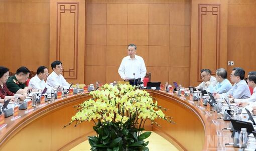 Tổng Bí thư, Chủ tịch nước Tô Lâm làm việc với Ban Tổ chức Trung ương về Đề án sơ kết 5 năm thực hiện Nghị quyết số 28-NQ/TW