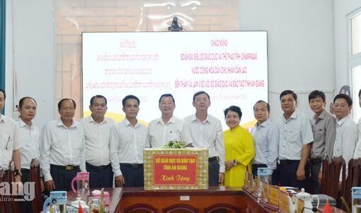 An Giang, Champasak mở rộng hợp tác giáo dục, tăng ứng dụng công nghệ số