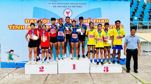 Châu Thành dẫn đầu môn điền kinh tại Đại hội Thể dục thể thao tỉnh An Giang