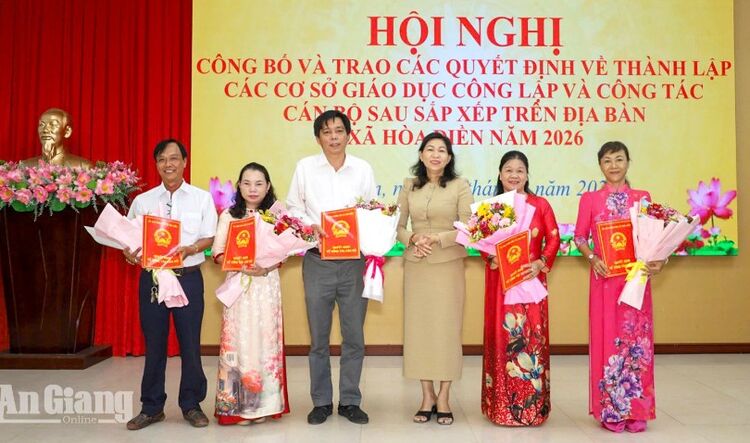 Xã Hòa Điền còn 4 trường học sau sắp xếp
