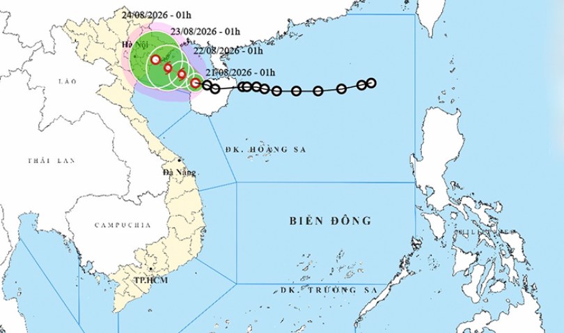 Thời tiết ngày 21/8: Áp thấp nhiệt đới có khả năng mạnh lên thành bão, Bắc Bộ mưa rất to