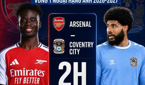 Lịch trực tiếp ngày khai mạc Giải ngoại hạng Anh 2026-2027: Arsenal đấu Coventry