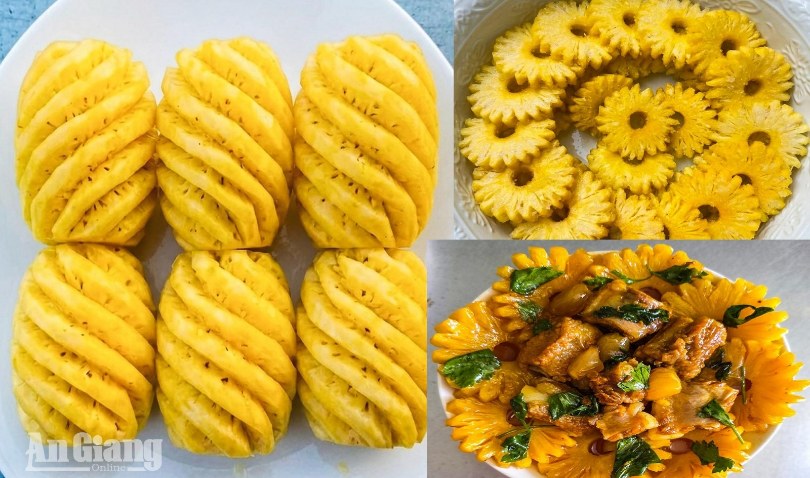 Khóm vào bếp quê