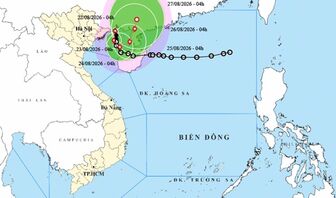 Thời tiết ngày 22/8: Bão số 4 gây mưa đặc biệt lớn tại Quảng Ninh, Hải Phòng
