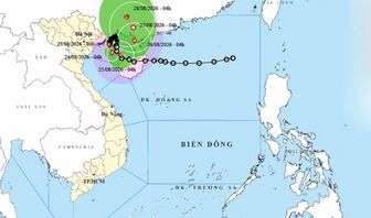 Thời tiết ngày 23/8: Bão số 4 di chuyển chậm trên vùng biển Quảng Ninh - Hải Phòng