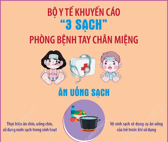 Bộ Y tế khuyến cáo “3 sạch” phòng bệnh tay chân miệng