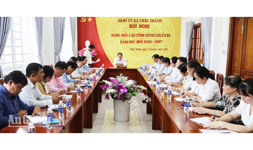 Châu Thành rà soát trường lớp, giáo viên trước năm học mới