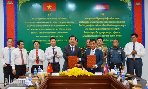 An Giang và Preah Sihanouk hợp tác tìm kiếm, quy tập hài cốt liệt sĩ
