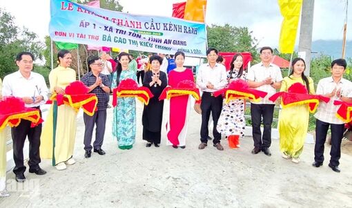 Tri Tôn khánh thành cầu Kênh Ranh 15 trị giá 496 triệu đồng