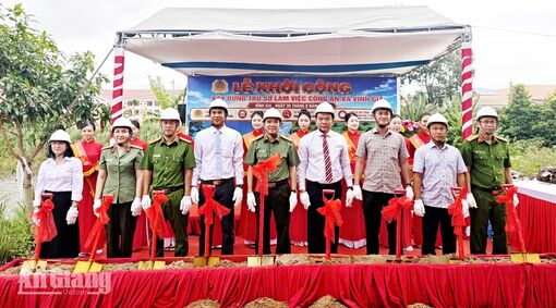 An Giang khởi công xây 2 trụ sở Công an ở địa bàn biên giới