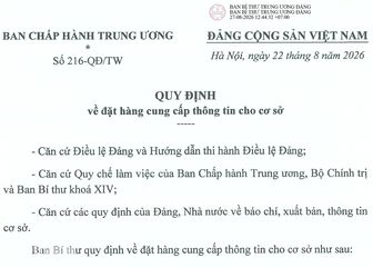 Ban Bí thư quy định việc đặt hàng cung cấp thông tin cho cơ sở