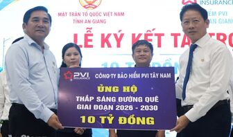 An Giang nhận trợ 10 tỉ đồng ủng hộ thắp sáng đường quê