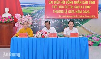 Cử tri Cù Lao Giêng kiến nghị khắc phục sạt lở, sửa đê bao