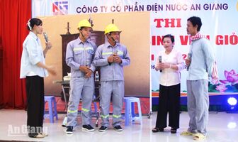 Gần 100 thí sinh tranh tài Hội thi An toàn vệ sinh viên giỏi điện nước An Giang