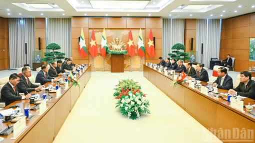 Chủ tịch Quốc hội Trần Thanh Mẫn hội kiến Tổng thống Myanmar Min Aung Hlaing