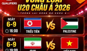 Lịch trực tiếp vòng loại U20 châu Á 2026: U20 Việt Nam quyết đấu U20 Iran3