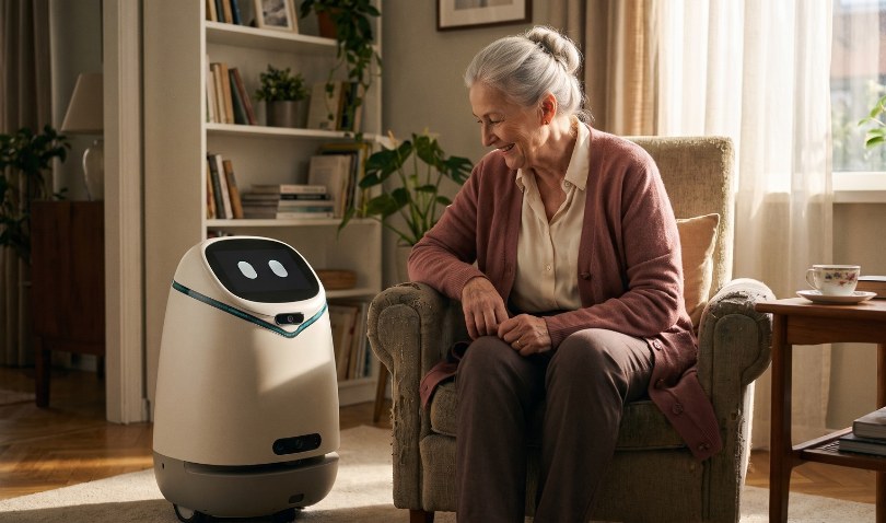 Robot nghe chủ nhân kêu cứu, 60 giây sau gọi video cho người thân
