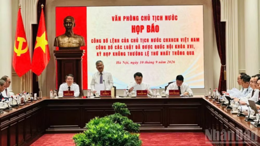 Công bố lệnh của Chủ tịch nước về 15 luật được Quốc hội thông qua
