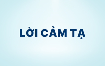 LỜI CẢM TẠ