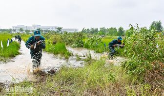 Phó Bí thư Tỉnh ủy Trần Thị Thanh Hương dự diễn tập chiến đấu phòng thủ xã Giang Thành