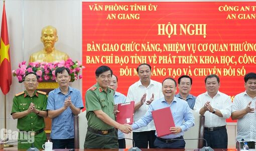 Công an An Giang tiếp nhận vai trò Cơ quan thường trực Ban Chỉ đạo về khoa học, công nghệ