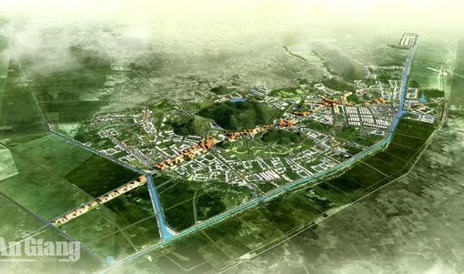Tịnh Biên quy hoạch đô thị đa tâm hơn 12.400 ha, lấy Ngũ Hồ Sơn làm trung tâm