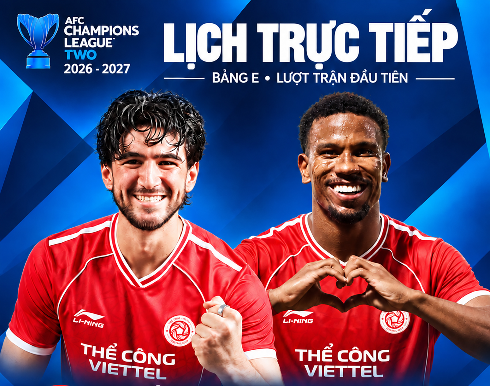 Lịch trực tiếp AFC Champions League Two: Thể Công - Viettel đấu Melbourne Victory