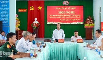 Tân Hội nâng cao chất lượng sinh hoạt chi bộ