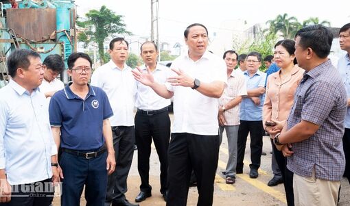 Phó Bí thư Thường trực Tỉnh ủy An Giang Lâm Minh Thành kiểm tra, khảo sát dự án, công trình trọng điểm