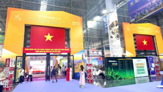 Gian hàng Việt Nam nổi bật tại Hội chợ Trung Quốc-ASEAN