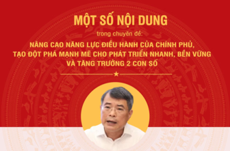 Một số nội dung trong chuyên đề "Nâng cao năng lực điều hành của Chính phủ, tạo đột phá mạnh mẽ cho phát triển nhanh, bền vững và tăng trưởng 2 con số"