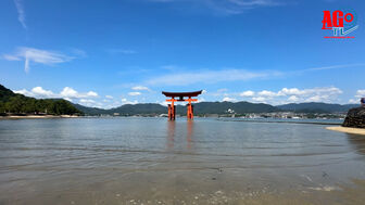 Ngôi đền “nổi” trên mặt biển ở Hiroshima
