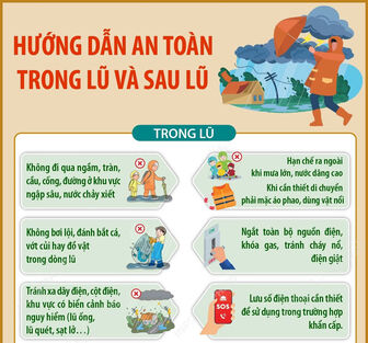 Hướng dẫn an toàn trong và sau lũ