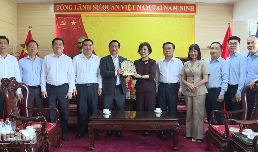Đoàn công tác tỉnh An Giang chào xã giao Tổng Lãnh sự quán Việt Nam tại Nam Ninh