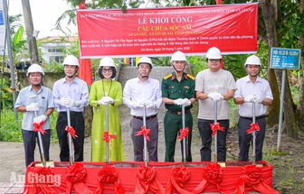 Khởi công xây dựng cầu chùa Sóc Sâu hơn 300 triệu đồng