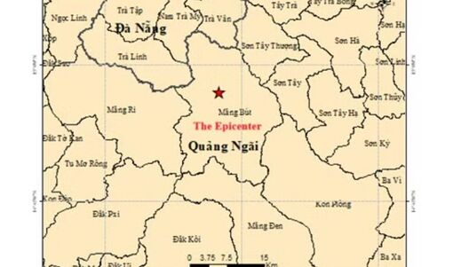 Quảng Ngãi: Liên tiếp xảy ra động đất có độ lớn từ 2,7 đến 3,6 tại xã Măng Bút