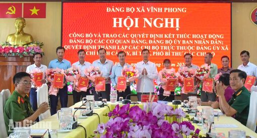 Xã Vĩnh Phong thành lập 10 chi bộ mới