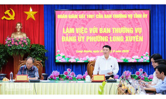 Tỉnh ủy An Giang giám sát công tác cán bộ tại phường Long Xuyên
