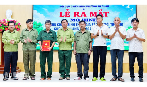 Gần 50 cựu chiến binh Tô Châu tham gia giữ môi trường, hành lang giao thông