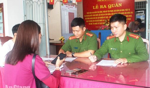 Công an xã Vĩnh Trạch xây dựng thế trận an ninh cơ sở vững chắc