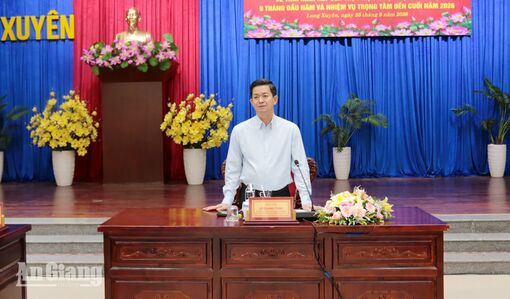 Bí thư Tỉnh ủy An Giang Lê Quang Tùng yêu cầu Long Xuyên đổi mới tư duy, xác định nhiệm vụ đột phá