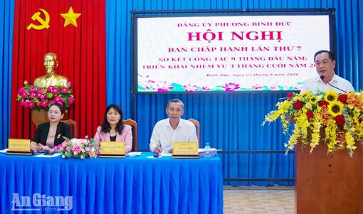 Bình Đức tập trung tháo gỡ nhiệm vụ chậm tiến độ, đẩy nhanh giải ngân đầu tư công
