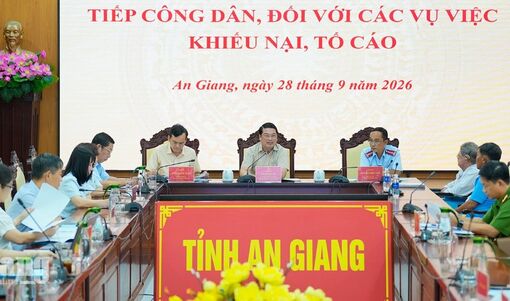 UBND tỉnh An Giang tiếp công dân đối với các vụ việc khiếu nại, tố cáo