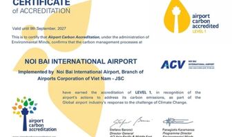 Lần đầu tiên Việt Nam có sân bay đạt chuẩn carbon thế giới