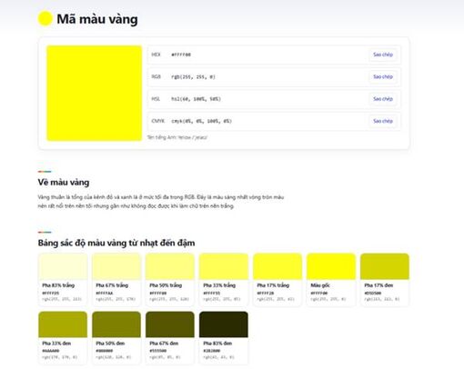 Khám phá các bảng màu và mã màu số cùng Bangmamau.com