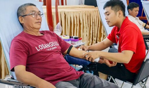 Xã Vĩnh Thạnh Trung tiếp nhận 140 đơn vị máu