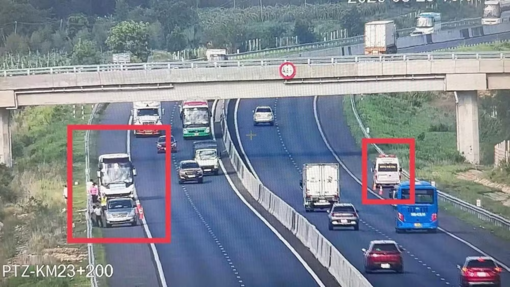 Xác định vị trí xử phạt vi phạm khoảng cách an toàn để lắp biển báo trên cao tốc