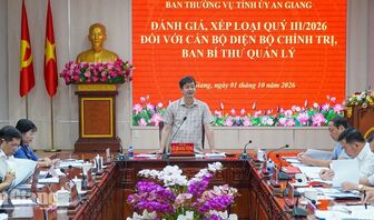 Bí thư Tỉnh ủy An Giang Lê Quang Tùng: Đánh giá cán bộ phải dựa trên sản phẩm, hiệu quả công việc